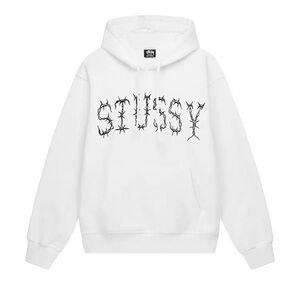 Stüssy White Barb Hoodie
